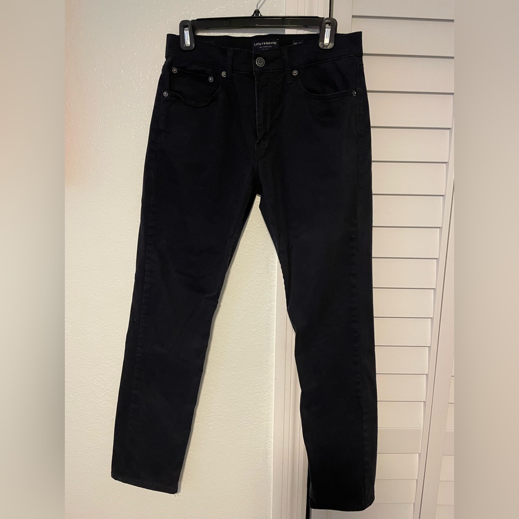 Black Lucky Brand Jeans 121 Slim Straight 3030